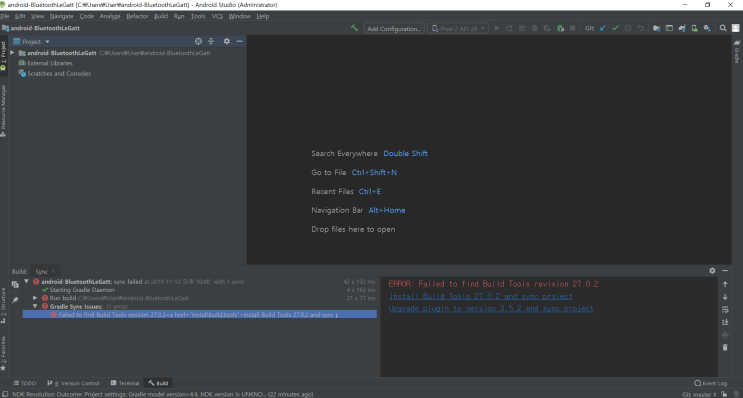 Failed to find Build Tools revision 27.0.2 Error