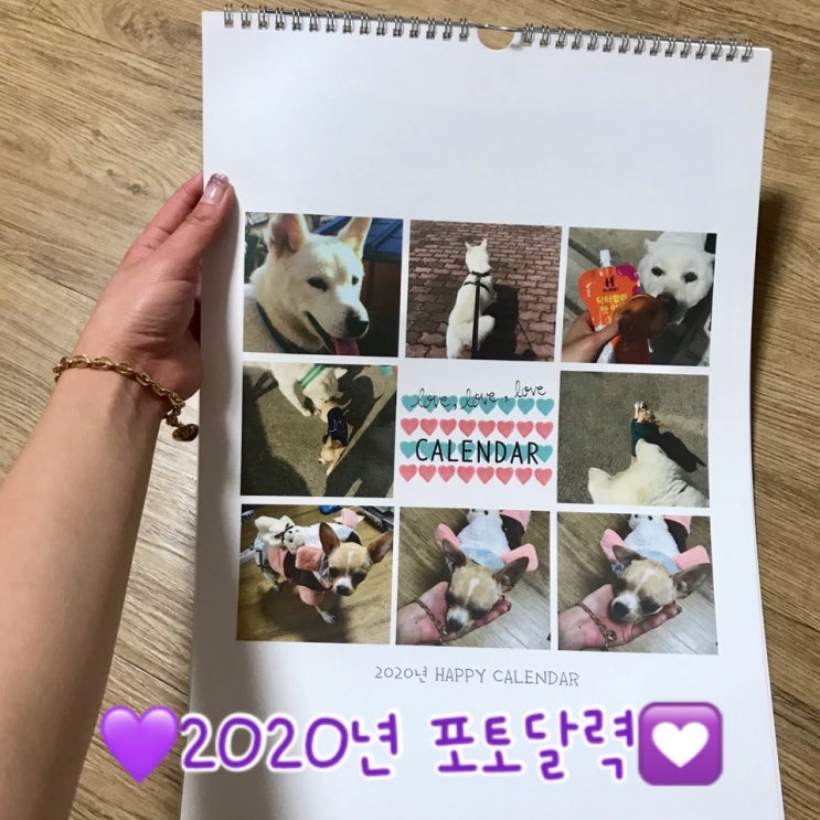  2020년포토달력 퍼블로그에서 미리 제작했어요!