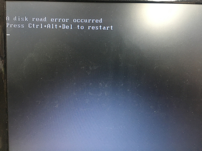  A disk read error  윈도우 부팅이 안되요? /성남 노트북 고장 수리/