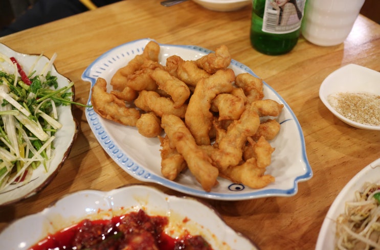  [성내동] 해중천반점. 통통한 고기튀김과 새콤한 고수무침의 훌륭한 combination