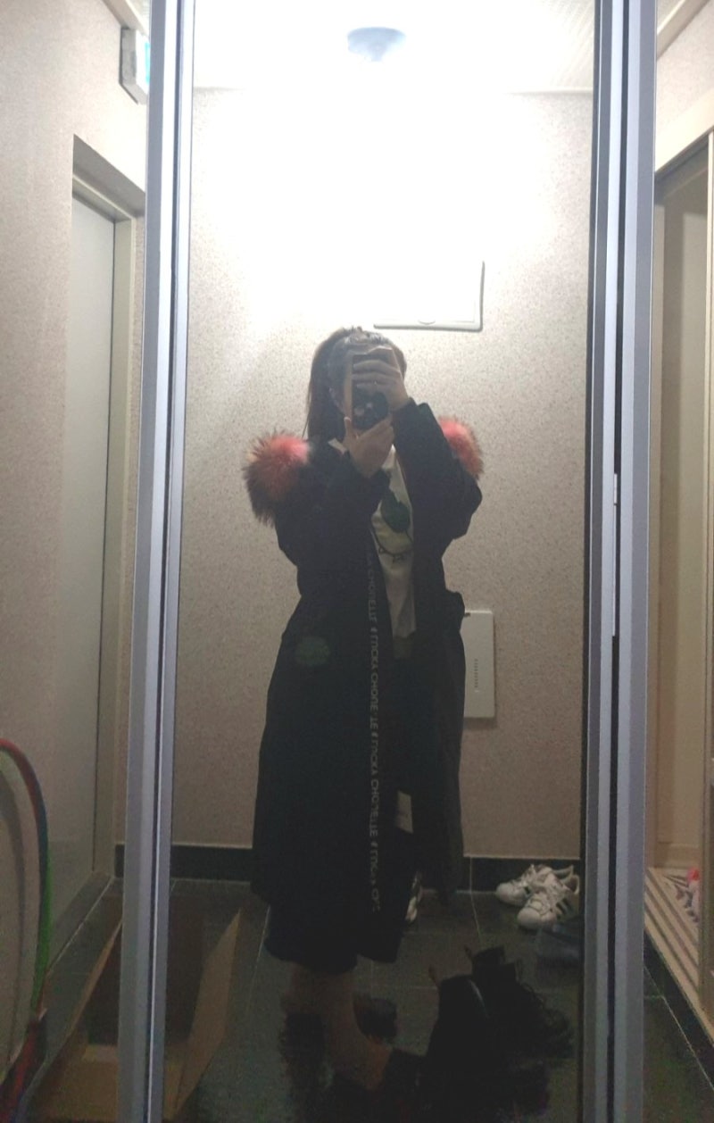 럭키슈에뜨코오롱콜라보 패딩 후기