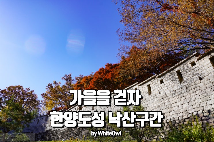  붉게 물든 낙산 한양도성길 걷기