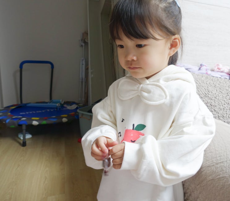  기모상하복 이야이야오 따뜻하고 깜찍한 사과 리본 옷