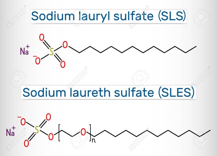  [성분공부(복습)]14.SLS (Sodiumlaurylsulfate 소듐라우릴설페이트) 15 SLES (Sodiumlaurethsulfate 소듐라우레스설페이트)
