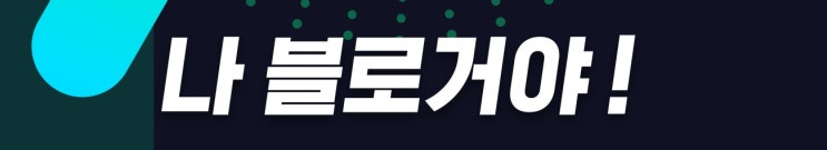  #나블로거야 나븅화블로거야!