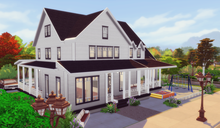  심즈4 하우스 배포 / 건축 :: Rustic Family house (NO CC)