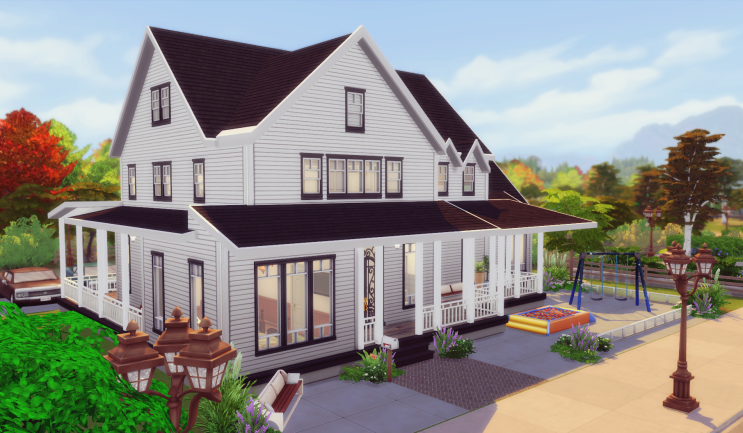 심즈4 하우스 배포 / 건축 :: Rustic Family house (NO CC)