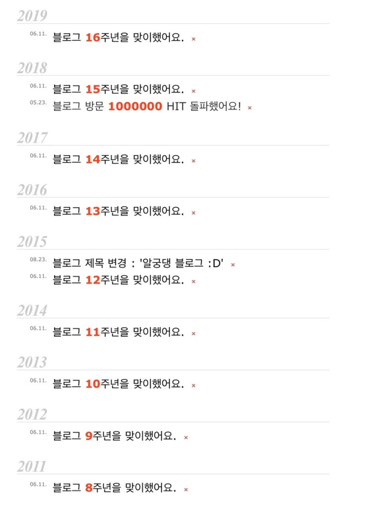 나블로거야 :: 블로그 16주년 이벤트 나블로거야 :: 블로그 16주년 이벤트