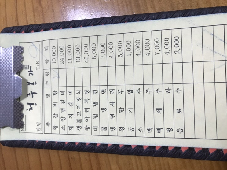  청주본가본점에서 갈비탕