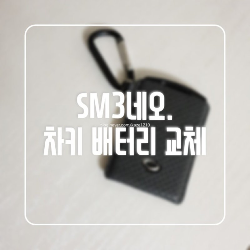 sm3네오 스마트키(차키) 배터리 교체하기!