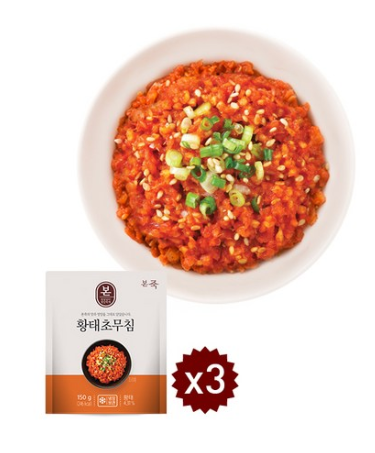  쿠팡리뷰  본죽 황태 초무침 150g 3개   [10,500원]
