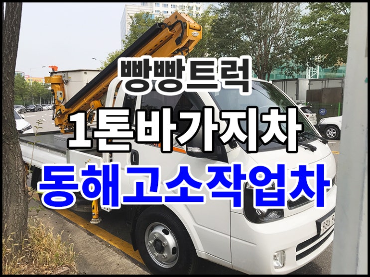  1톤바가지차 동해고소작업차 판매