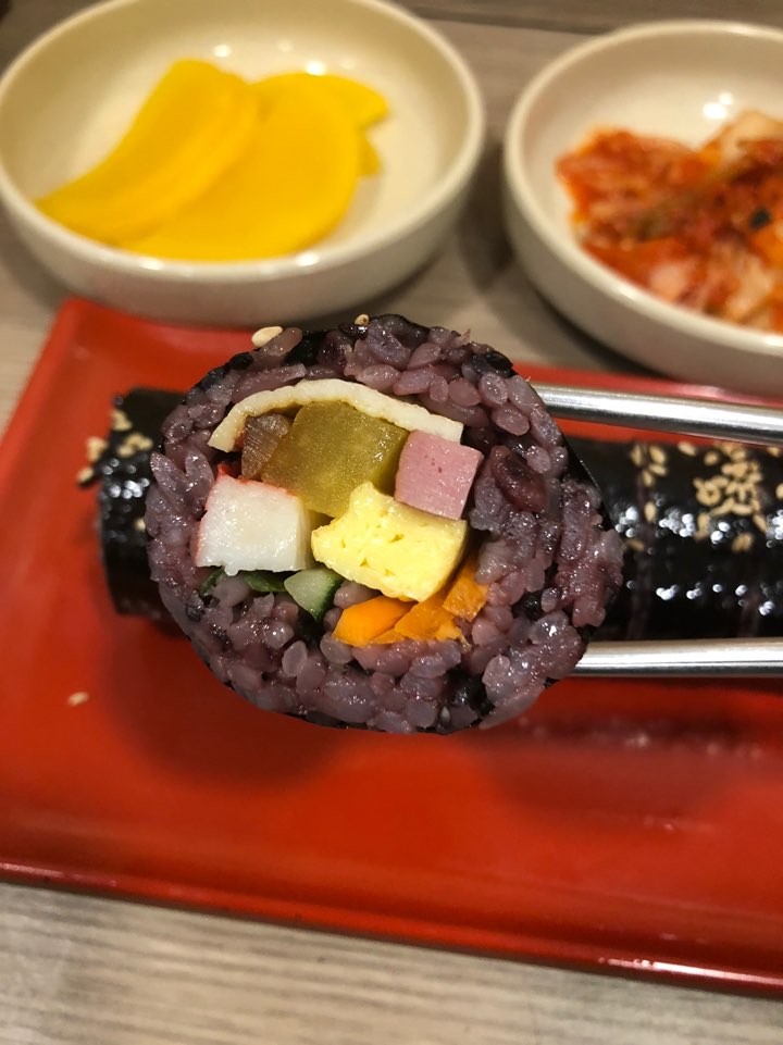  [청담동 모퉁이김밥] 김밥 탑, 흑미김밥 맛집