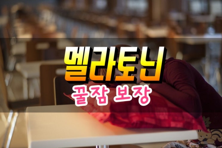  멜라토닌 호르몬 효능 및 불면증 치료