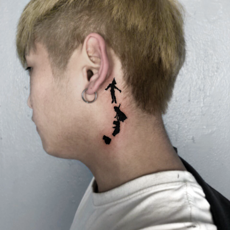 센스있는 귀뒤타투, 하나도 안아파요! : 네이버 블로그