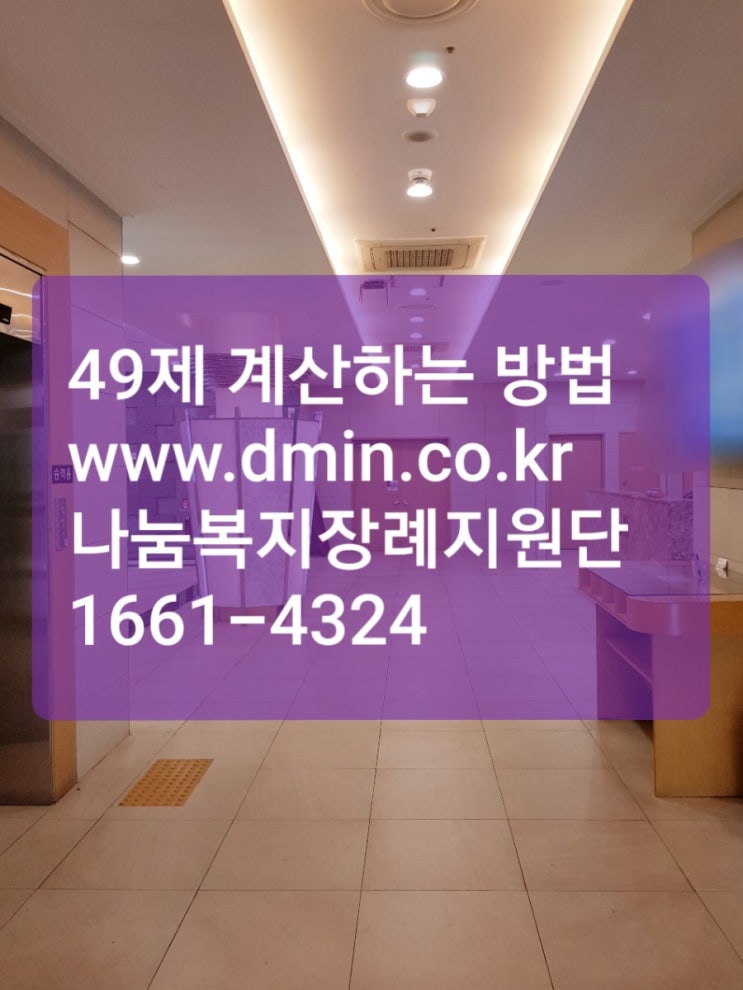  49제 계산 하는방법