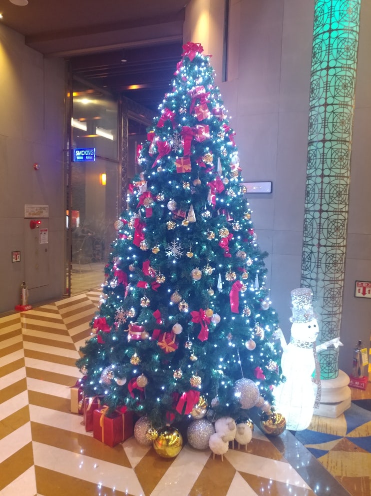  (용인 수원꽃집) 코엑스 세븐럭 카지노 크리스마스 트리 및 장식 건