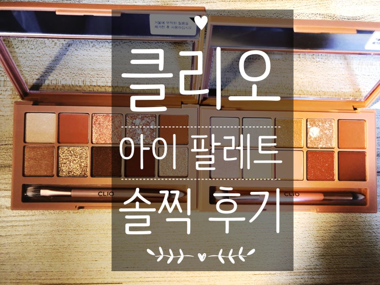  <클리오 프로 아이 팔레트> 스트릿브릭 vs 코랄토크 후기, 리뷰