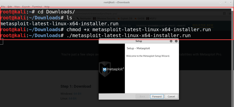 칼리리눅스에 메타스플로잇 프로(Metasploit Pro) 설치 : 네이버 블로그