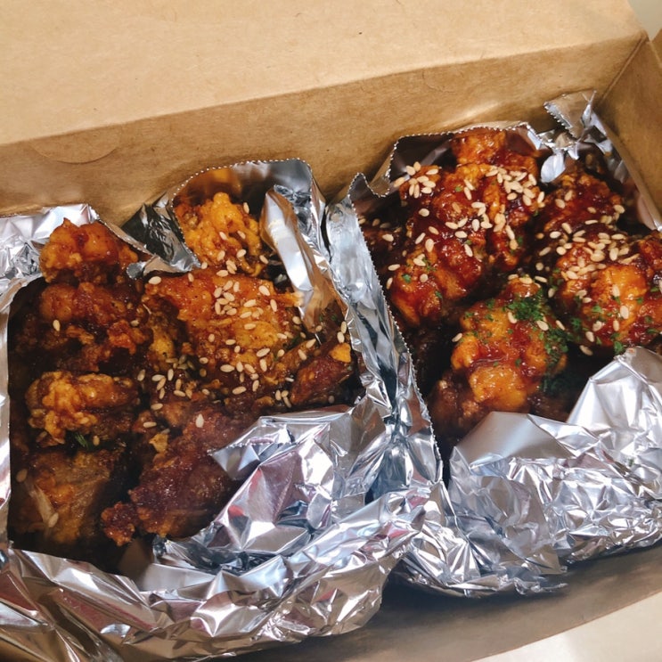 [노랑통닭 송도점]인천 송도 치킨맛집/송도배달맛집/순살3종세트/송도치킨배달