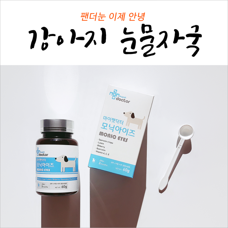  강아지눈물자국영양제 팬더눈 안뇽