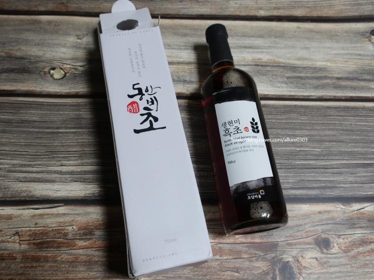  초담마을 생현미흑초로 꾸준히 식초물, 우유식초 마시는 중