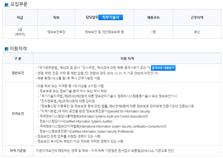  [채용][한국자산관리공사] 개방형 계약직원 채용
