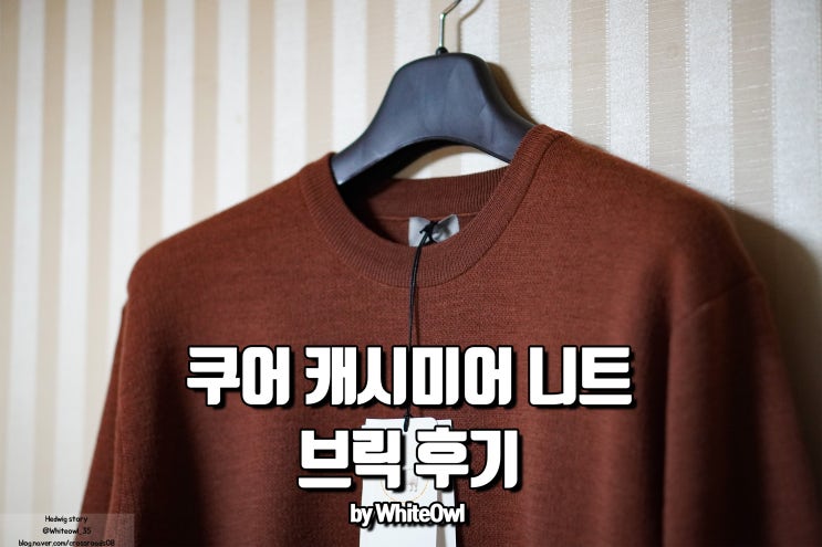  탑필 캐시미어 라운드 니트 브릭 가을 겨울 이너 활용 좋아