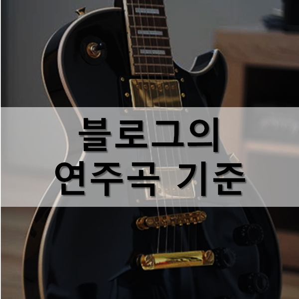  [안물안궁]블로그에 올리는 연주의 종류