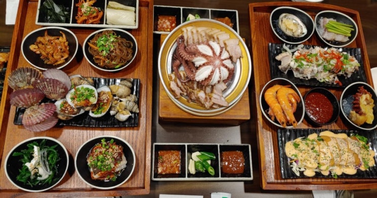  향이랑 : 부평시장역 맛집 문어해물보쌈 가족 모임할때 좋아~