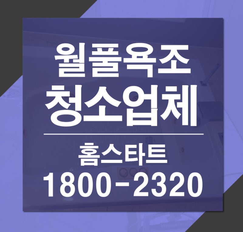 월풀욕조청소