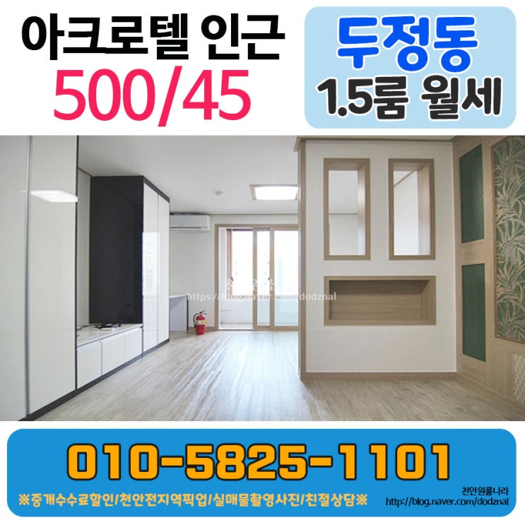  천안 두정동 투베이 넓은 수납공간의 심플한 오픈형 투베이