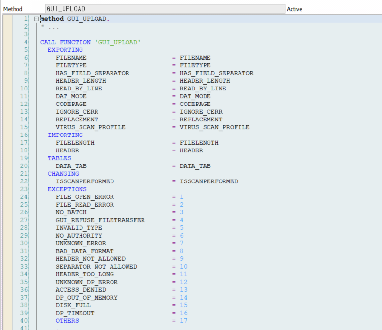 [SAP ABAP] GUI_UPLOAD - ASC 방식 : 네이버 블로그