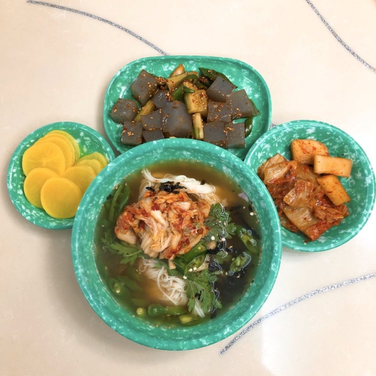  [잔치국수,올방개묵]인천 송도 웰카운티 야시장/잔치국수맛집/장수묵국수/올방개묵/금요일장
