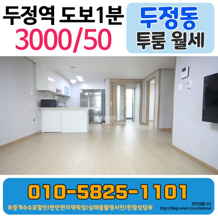  천안 두정동 투룸 두정역까지 도보1분도 안걸리는 역세권투룸