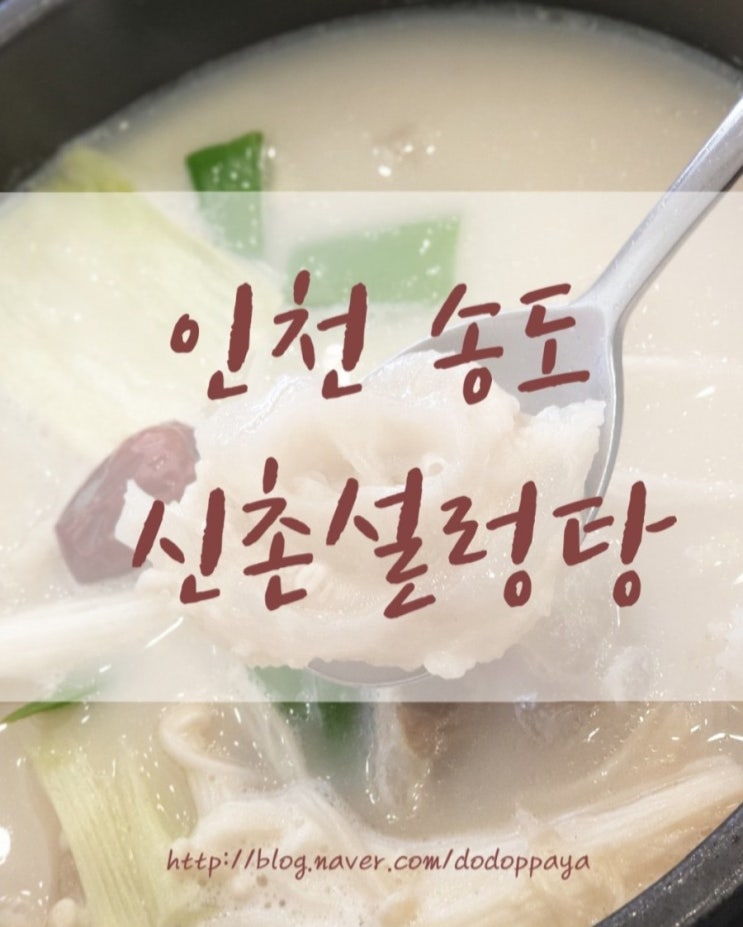  송도도가니탕 육수가 끝내주는 본가 신촌설렁탕