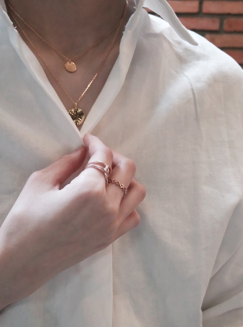 Silver925/ 14k 골드 미니 코인 레이어드 목걸이 : 네이버 블로그