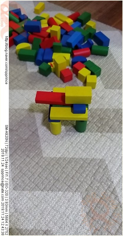  [나무블록] 호랑이 만들기 우리아들 창작물^^