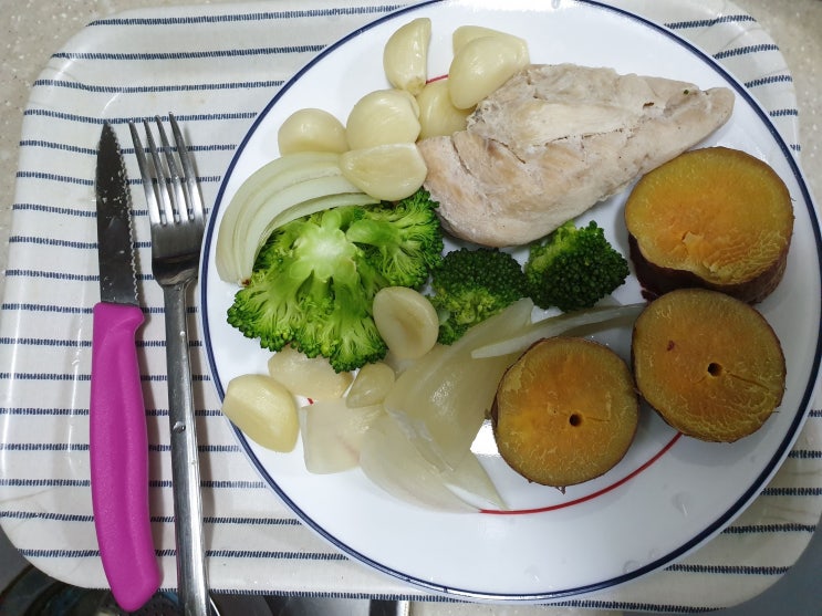 다이어트 식단 단백질+탄수화물+야채