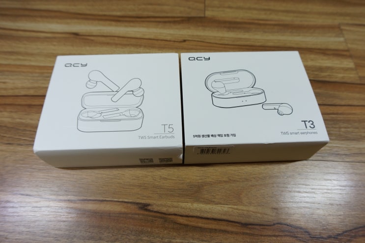  QCY 시리즈 QCY T3와 QCY T5 비교 어떤것을 구매 해야 할까요?
