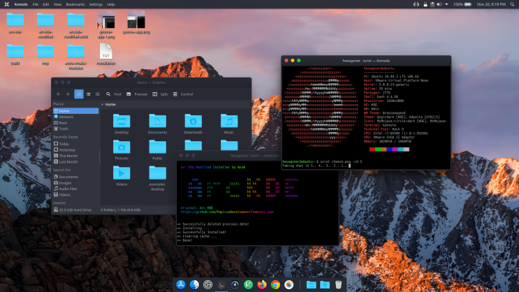 [Ubuntu]우분투를 맥(Mac) OS 비슷하게 꾸며보았다.