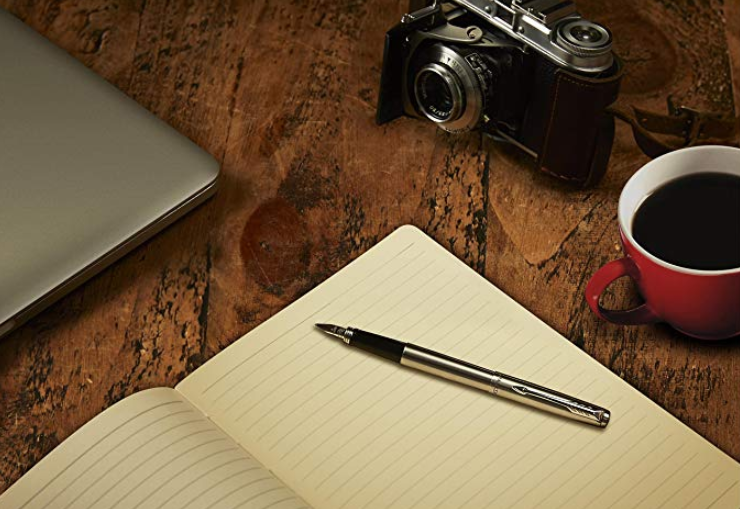  [아마존직구] Parker Jotter 만년필, 로얄 블루 메탈 바디, 미디엄 포인트, 블루 잉크, 선물 상자 포함 (대략 $25 / 직배 $5.4)