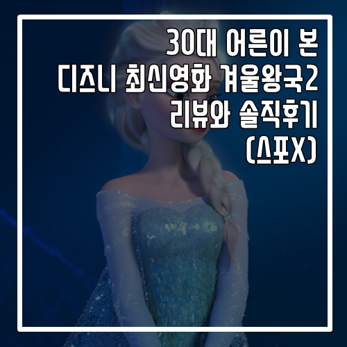 30대 어른이 본 디즈니 최신영화 겨울왕국2 리뷰와 솔직후기 (스포X)