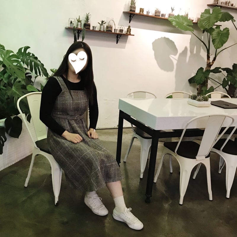 리리앤코 디아망 롱 체크 뷔스티에 원피스 11월 제주도 날씨에도 잘어울려요!