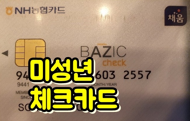  미성년자(청소년) 금융거래, 체크카드 한도 및 발급 시 준비서류