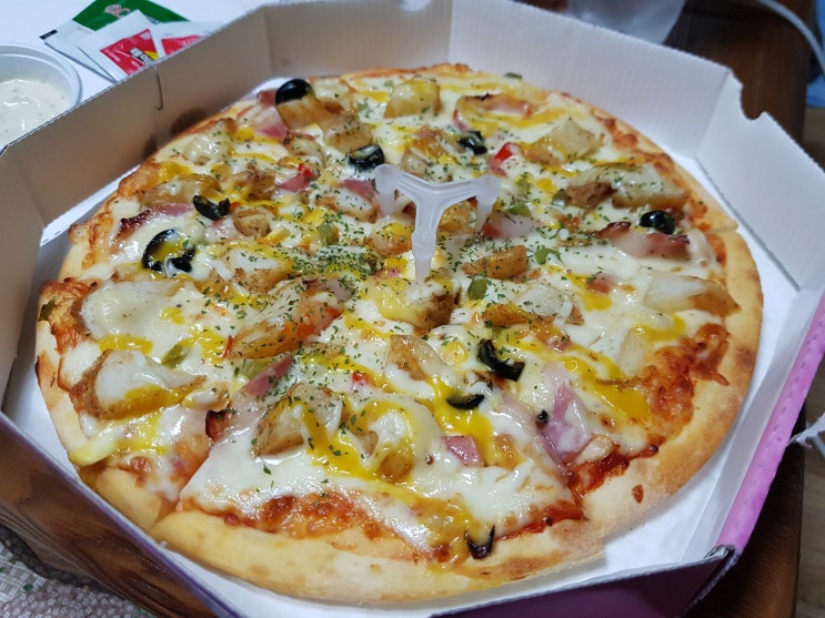  울산 화봉동 배달음식 피자래빗 포테이토피자 가성비 피자전문점