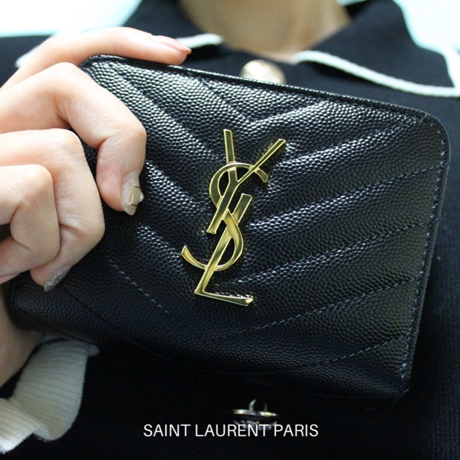 [YSL 입생로랑 반지갑] 생로랑 마틀라세 모노그램 반지갑 생일선물 받은 후기❤️