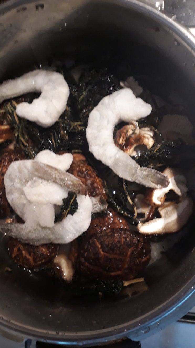  표고,시래기밥