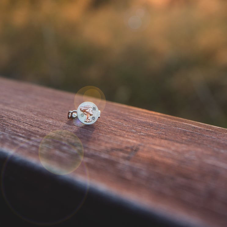  14k/18k 여성반지(꼬냑 Dia 올림머리여인 Ring)