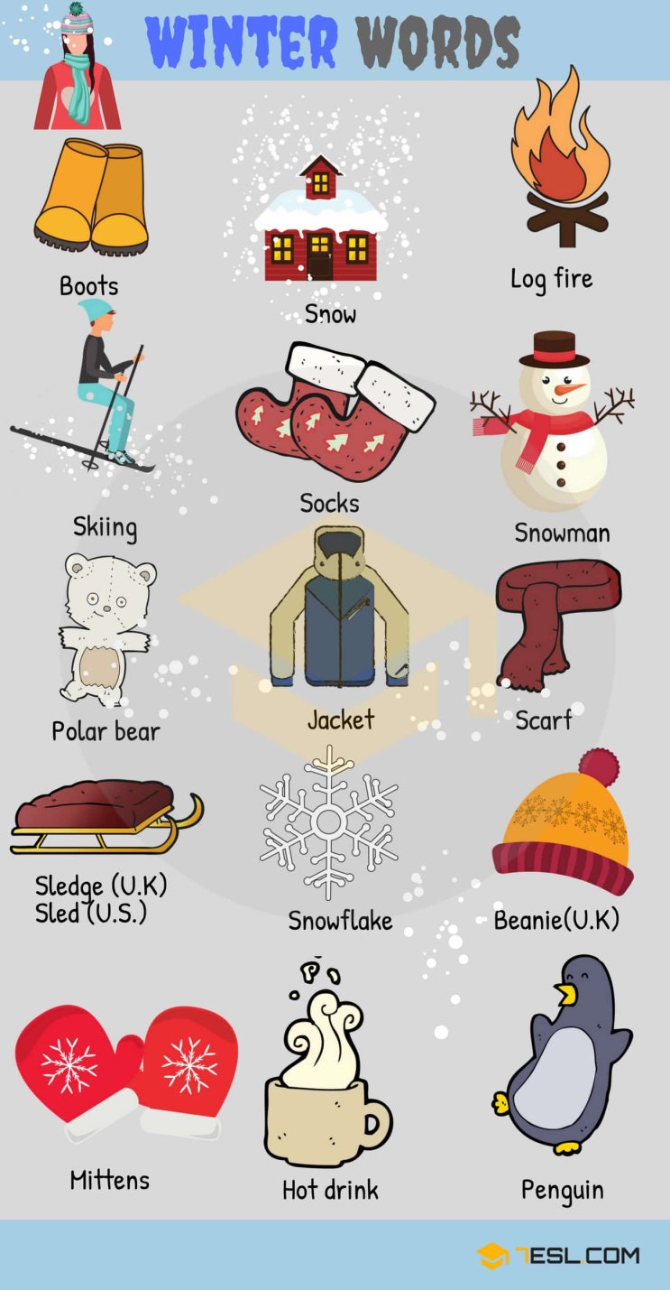  생활영어 ECE English #48 겨울(Winter) 관련 단어